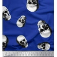 thumbnail image 1 of Soimoi Cotton Voile Fabric Horror Skull Halloween Fabric Prints by Yard 56 Inch Wide, 1 of 1