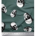 thumbnail image 1 of Soimoi Cotton Voile Fabric Horror Skull Halloween Printed Craft Fabric by The Yard 56 Inch Wide, 1 of 1