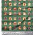 thumbnail image 1 of Soimoi Cotton Voile Fabric Hut,Bone & Paw Dog Print Fabric by The Yard 56 Inch Wide, 1 of 1