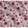 thumbnail image 1 of Soimoi Cotton Voile Fabric Leaves & Aster Floral Printed Fabric 1 Yard 42 Inch Wide, 1 of 7