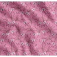 thumbnail image 1 of Soimoi Cotton Voile Fabric Leaves & Azalea Floral Print Sewing Fabric Yard 56 Inch Wide, 1 of 7