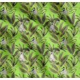 thumbnail image 1 of Soimoi Cotton Voile Fabric Leaves & Lemur Animal Printed Craft Fabric by The Yard 56 Inch Wide, 1 of 7