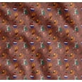 thumbnail image 1 of Soimoi Cotton Voile Fabric Leaves,Musical Instruments & Animals Kids Print Fabric by the Yard 42 Inch Wide, 1 of 7