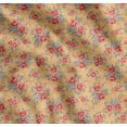 thumbnail image 1 of Soimoi Cotton Voile Fabric Leaves & Rose Floral Printed Craft Fabric by the Yard 56 Inch Wide, 1 of 7