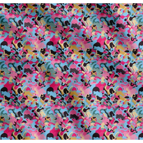 Soimoi Cotton Voile Fabric Multicolor Texture Fabric Prints By Yard 42 Inch Wide