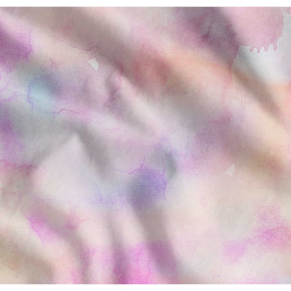 Soimoi Cotton Voile Fabric Ombre Tie-Dye Print Sewing Fabric Yard 56 Inch Wide