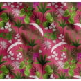 thumbnail image 1 of Soimoi Cotton Voile Fabric Orchid,Palm & Monstera Tropical Decor Fabric Printed Yard 42 Inch Wide, 1 of 7