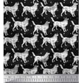 thumbnail image 1 of Soimoi Cotton Voile Fabric Paw & Collie Dog Print Sewing Fabric Yard 42 Inch Wide, 1 of 1