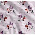 thumbnail image 1 of Soimoi Cotton Voile Fabric Snowman,Santa & Tree Christmas Print Fabric by the Yard 56 Inch Wide, 1 of 7