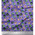 thumbnail image 1 of Soimoi Cotton Voile Fabric Specs,Bow & Witch Face Halloween Print Fabric by The Yard 42 Inch Wide, 1 of 1