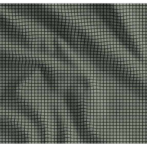 Soimoi Cotton Voile Fabric Square & Check Shirting Print Fabric by The Yard 56 Inch Wide