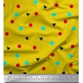 thumbnail image 1 of Soimoi Cotton Voile Fabric Square,Dot & Triangle Geometric Print Fabric by Yard 42 Inch Wide, 1 of 1