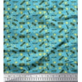 thumbnail image 1 of Soimoi Cotton Voile Fabric Stripe & Dollar Currency Symbol Print Fabric by The Yard 42 Inch Wide, 1 of 1