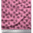 thumbnail image 1 of Soimoi Cotton Voile Fabric Text & Football Sports Print Fabric by Yard 56 Inch Wide, 1 of 1