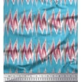 thumbnail image 1 of Soimoi Cotton Voile Fabric Zig Zag Abstract Printed Craft Fabric by the Yard 56 Inch Wide, 1 of 3