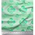 thumbnail image 1 of Soimoi Crepe Silk Fabric Texture & Damask Ethnic Print Fabric by the Yard 42 Inch Wide, 1 of 1