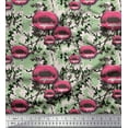 thumbnail image 1 of Soimoi Crepe Silk Fabric Texture & Women Lips Fashion Print Fabric by the Yard 42 Inch Wide, 1 of 1