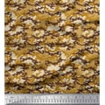 thumbnail image 1 of Soimoi Crepe Silk Fabric Two Tone Camouflage Printed Fabric 1 Yard 42 Inch Wide, 1 of 1