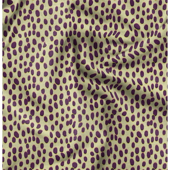 Soimoi Damask Print,Cotton Poplin, Sewing Fabric Sold by The Yard 42 Inch Wide,Sewing Craft Quilting/Quilt Making Fabric, Purple
