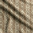 thumbnail image 1 of Soimoi Damask Print, Silk Fabric, Decor Sewing Fabric by The Yard 42 Inch Wide,Decorative Fabric for Shirts Suits Ties, Brown, 1 of 5