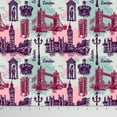 thumbnail image 1 of Soimoi Decorative 42 Inches Wide Architectural Print 55 GSM Viscose Chiffon Fabric By The Yard-Pink, 1 of 1