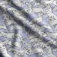 thumbnail image 1 of Soimoi Dog Printed, Cotton Fleece, Fabric by The Yard Sewing DIY Stretch Fabric 56 Inches Wide, WarmFabric for Hats, Coats, Gloves, Blankets, Blue, 1 of 5