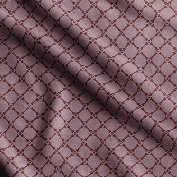 Soimoi Dog Printed, Cotton Fleece, Fabric by The Yard Sewing DIY Stretch Fabric 56 Inches Wide, WarmFabric for Hats, Coats, Gloves, Blankets, Brown