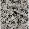 thumbnail image 1 of Soimoi Floral Print, Silk Fabric, Decor Sewing Fabric by The Yard 42 Inch Wide,Decorative Fabric for Shirts Suits Ties, Beige, 1 of 6