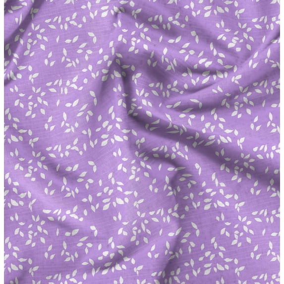 Soimoi Floral Print, Silk Fabric, Decor Sewing Fabric by The Yard 42 Inch Wide,Decorative Fabric for Shirts Suits Ties, Lavender