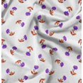 thumbnail image 1 of Soimoi Floral Print, Silk Fabric, Decor Sewing Fabric by The Yard 42 Inch Wide,Decorative Fabric for Shirts Suits Ties, Magenta & White, 1 of 6