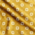 thumbnail image 1 of Soimoi Floral Print, Silk Fabric, Decor Sewing Fabric by The Yard 42 Inch Wide,Decorative Fabric for Shirts Suits Ties, White&Yellow, 1 of 5