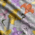thumbnail image 1 of Soimoi Floral Print, Velvet Fabric Decor Sewing Fabric By The Yard- 54 Inch WideDecorative Fabric For Upholstery And Home Accents-Gray, 1 of 5