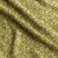 thumbnail image 1 of Soimoi Floral Print, Velvet Fabric, Decor Sewing Fabric by The Yard 54 Inch Wide,Decorative Fabric for Upholstery and Home Accents, Lime Green, 1 of 5