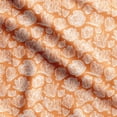 thumbnail image 1 of Soimoi Floral Print, Velvet Fabric, Decor Sewing Fabric by The Yard 54 Inch Wide,Decorative Fabric for Upholstery and Home Accents, White & Orange, 1 of 5