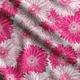 thumbnail image 1 of Soimoi Floral Printed, Cotton Satin Spandex Sewing Fabric By The Yard- 54 Inch WideDecorative Fabric For Dresses And Home Accents-Pink, 1 of 5
