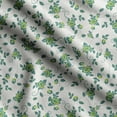 thumbnail image 1 of Soimoi Floral Printed, Cotton Satin Spandex, Sewing Fabric by The Yard 54 Inch Wide, Decorative Fabric for Dresses and Home Accents, Light Yellow, 1 of 5