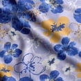 thumbnail image 1 of Soimoi Floral Printed,Cuddle Minky Fabric Sewing Fabric By The Yard- 56 Inch WideDecorative Plush Soft Fabric Baby Garments Toys And Blankets-Purple, 1 of 5