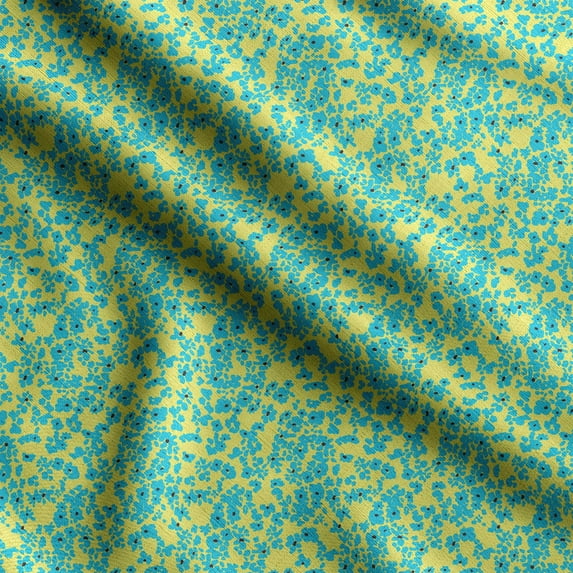 Soimoi Floral Printed,Cuddle Minky Fabric, Sewing Fabric by The Yard 56 Inch Wide,Decorative Plush Soft Fabric, Baby Garments, Toys and Blankets, Red, Orange