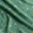 thumbnail image 1 of Soimoi Floral Printed, Japan Crepe SatinFabric, by The Yard 54 Inch Wide, Decorative Sewing Fabric for Dresses Kimonos Gowns, Green & Yellow, 1 of 5