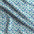 thumbnail image 1 of Soimoi Floral Printed, Polyester Fleece, Fabric by The Yard Sewing DIY Stretch Fabric 56 Inches Wide, WarmFabric for Hats, Coats, Gloves, Blankets, Light Green & Blue, 1 of 5