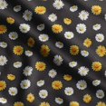 thumbnail image 1 of Soimoi Floral Printed, Polyester Fleece, Fabric by The Yard Sewing DIY Stretch Fabric 56 Inches Wide, WarmFabric for Hats, Coats, Gloves, Blankets, Yellow & Black, 1 of 5