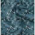 thumbnail image 1 of Soimoi Florals Print,Cotton Cambric, Quilting Fabric Sold by The Yard 42 Inch Wide, Medium Weight Cotton Fabric, SewingSupplies, Dark Teal Blue, 1 of 6