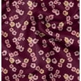 thumbnail image 1 of Soimoi Florals Print, Poly Taffeta Fabric, Decor Sewing Fabric by The Yard 56 Inch Wide, Decorative Fabric for Outdoor Upholstery, Umbrellas and Home Accents, Maroon, 1 of 6