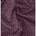 thumbnail image 1 of Soimoi Florals Print, Velvet Fabric, Decor Sewing Fabric by The Yard 54 Inch Wide,Decorative Fabric for Upholstery and Home Accents, Black & Pink, 1 of 6