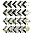 thumbnail image 1 of Soimoi Florals Print&nbsp;Precut 5-inch Cotton&nbsp;Fabric&nbsp;Quilting&nbsp;Squares&nbsp;Charm Pack DIY Patchwork Sewing Craft-Black, 1 of 7