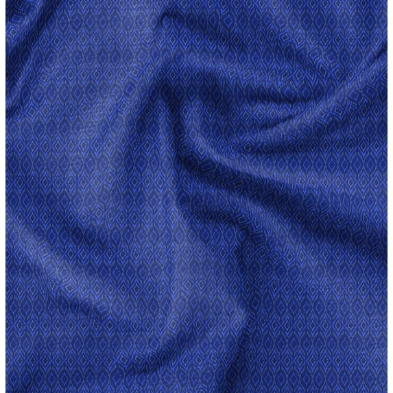 Soimoi Florals Printed,Cuddle Minky Fabric, Sewing Fabric by The Yard 56 Inch Wide,Decorative Plush Soft Fabric, Baby Garments, Toys and Blankets, Blue