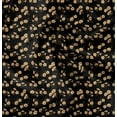 thumbnail image 1 of Soimoi Florals Printed, Japan Crepe SatinFabric, by The Yard 54 Inch Wide, Decorative Sewing Fabric for Dresses Kimonos Gowns, Black & Yellow, 1 of 6