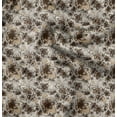 thumbnail image 1 of Soimoi Florals Printed, Japan Crepe SatinFabric, by The Yard 54 Inch Wide, Decorative Sewing Fabric for Dresses Kimonos Gowns, Brown, 1 of 6