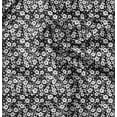thumbnail image 1 of Soimoi Florals Printed, Polyester Fleece, Fabric by The Yard Sewing DIY Stretch Fabric 56 Inches Wide, WarmFabric for Hats, Coats, Gloves, Blankets, Black & White, 1 of 6