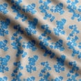 thumbnail image 1 of Soimoi Florals Printed, Polyester Fleece, Fabric by The Yard Sewing DIY Stretch Fabric 56 Inches Wide, WarmFabric for Hats, Coats, Gloves, Blankets, Blue, 1 of 5